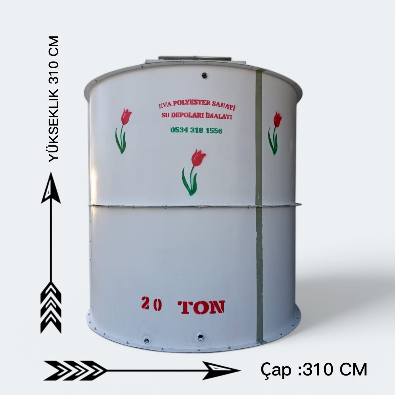 20 TON SU DEPOSU (20.000 litre)